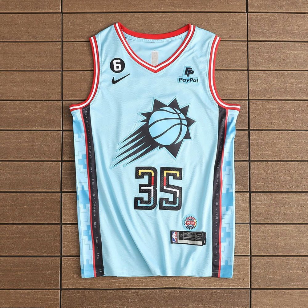 Nike Phoenix Suns #35 Light Blue Swingman Jersey - Kevin Durant